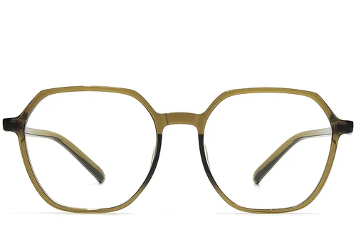 Lunettes géométriques vertes TR90 #BS1924-0304