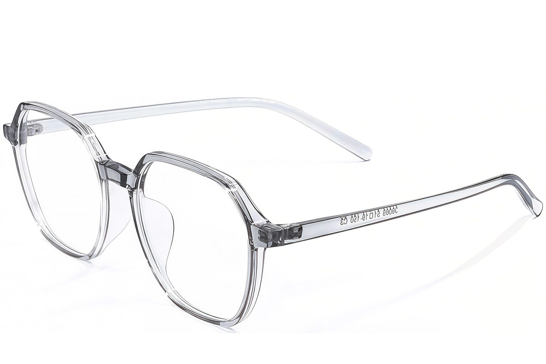 Geometric Gray TR90 Glasses #BS1924-0305