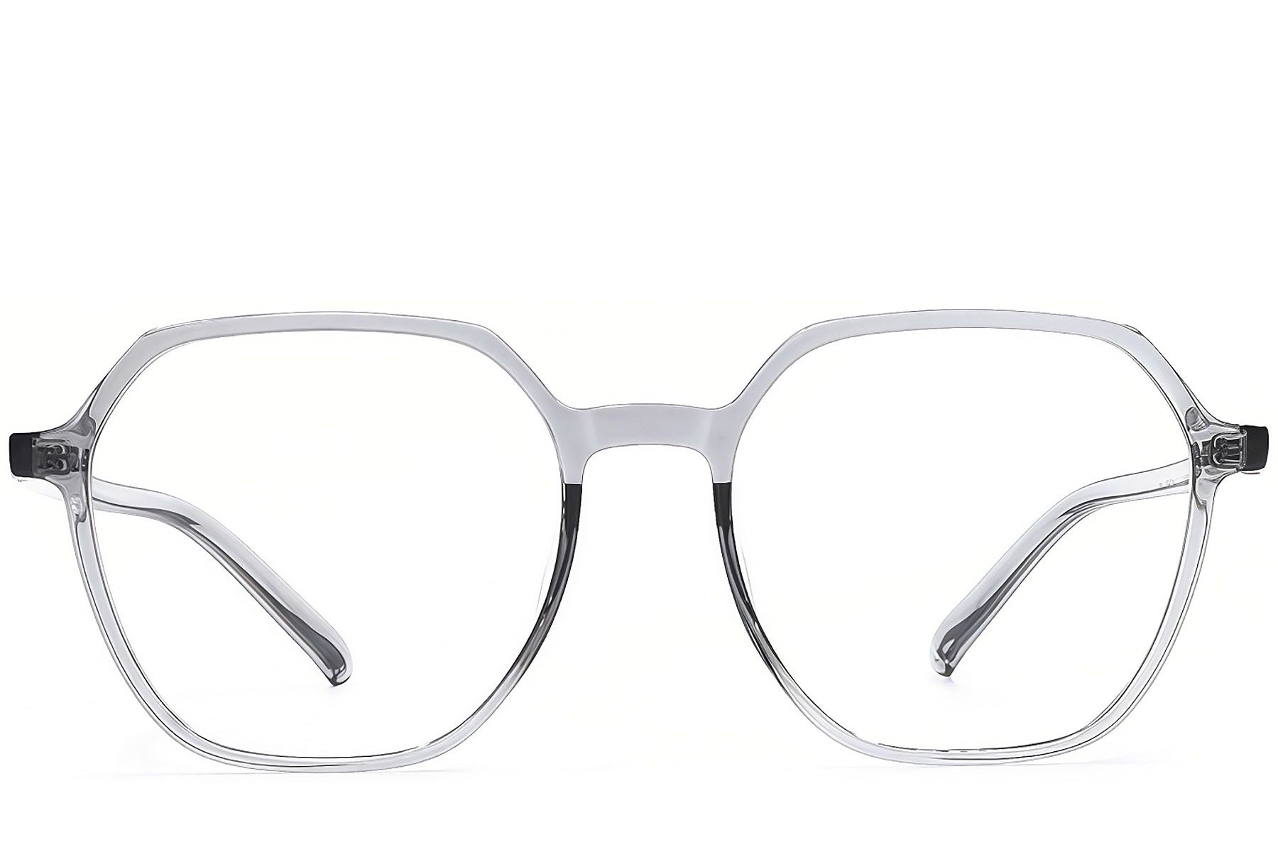 Geometric Gray TR90 Glasses #BS1924-0305
