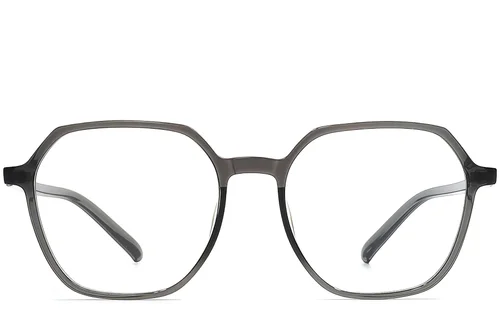 Lunettes géométriques grises TR90 #BS1924-0306