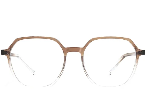 Lunettes géométriques marron TR90 #BS1924-0307