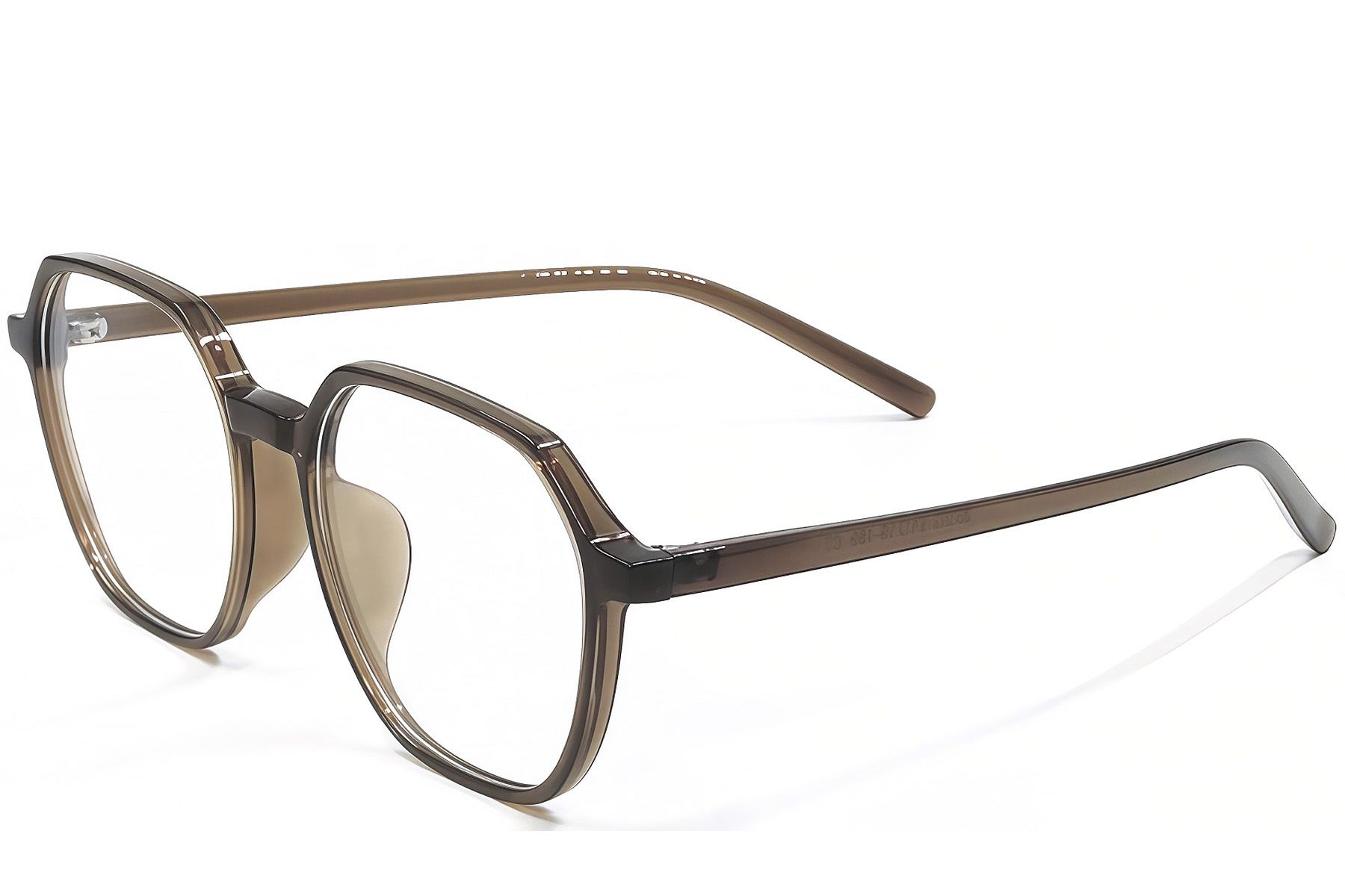 Geometric Brown TR90 Glasses #BS1924-0308