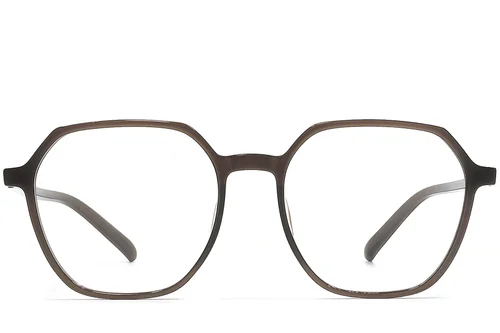 Lunettes géométriques marron TR90 #BS1924-0308