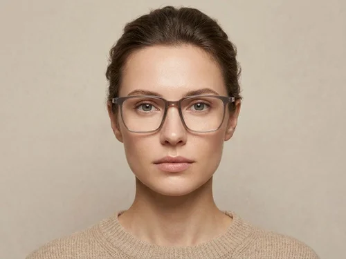 Lunettes rectangulaires marron TR90 #BS1924-0309