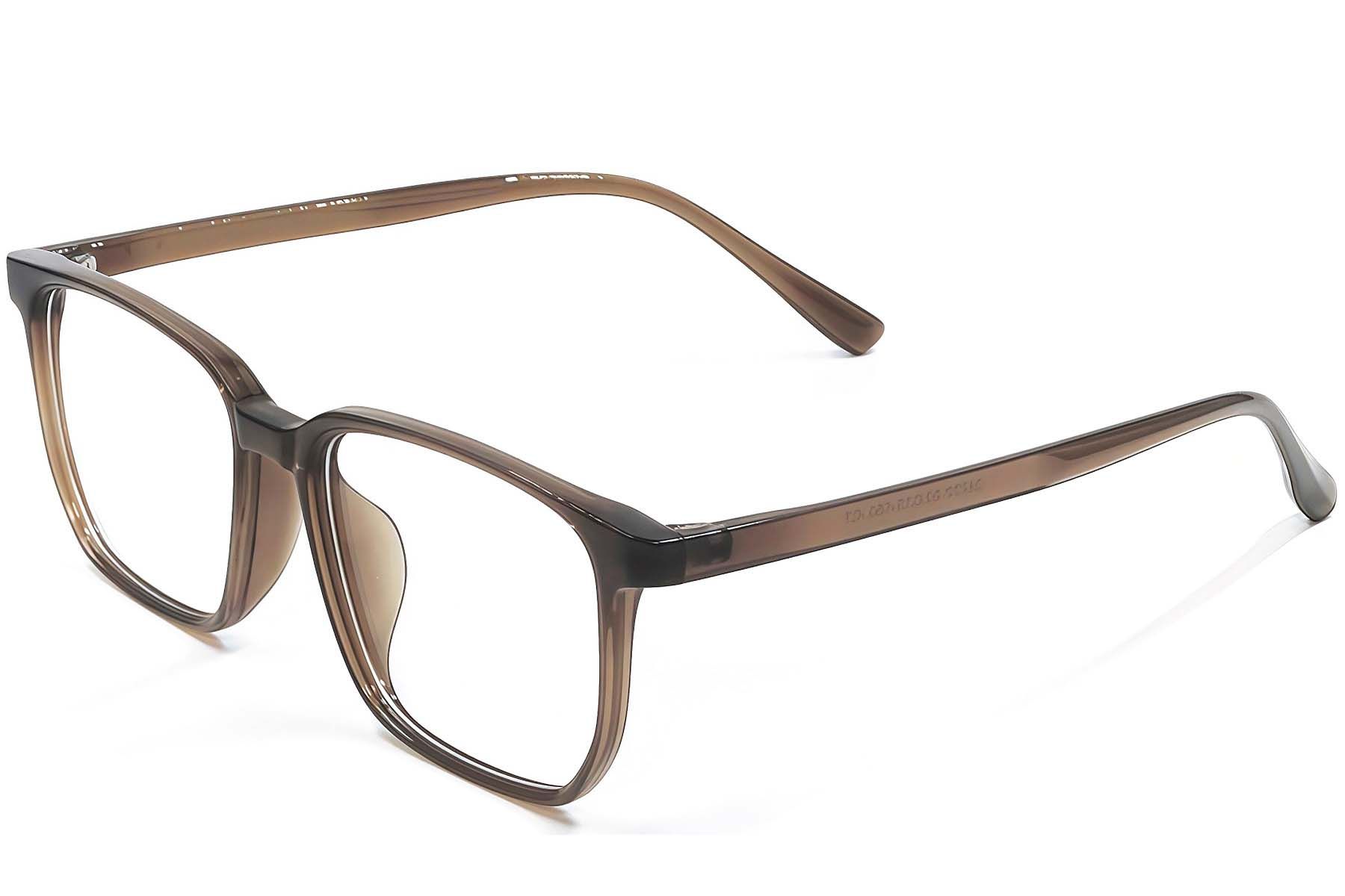 Rectangular Brown TR90 Glasses #BS1924-0309