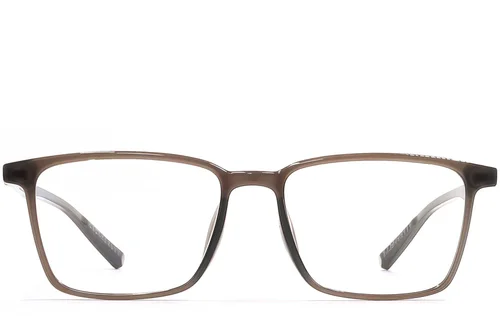 Lunettes rectangulaires marron TR90 #BS1924-0310