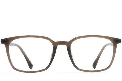 Lunettes rectangulaires marron TR90 #BS1924-0312