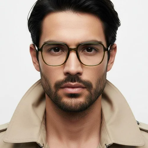 Lunettes géométriques vertes TR90 #BS1924-0315