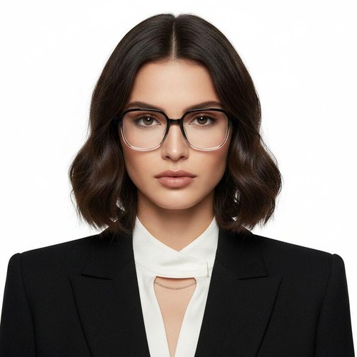 Lunettes géométriques noires TR90 #BS1924-0318