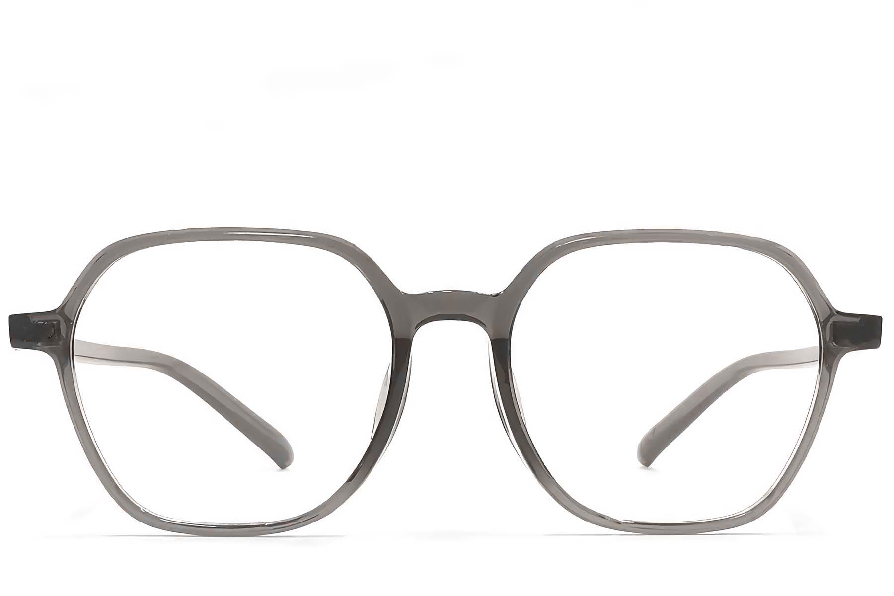 Geometric Gray TR90 Glasses #BS1924-0325