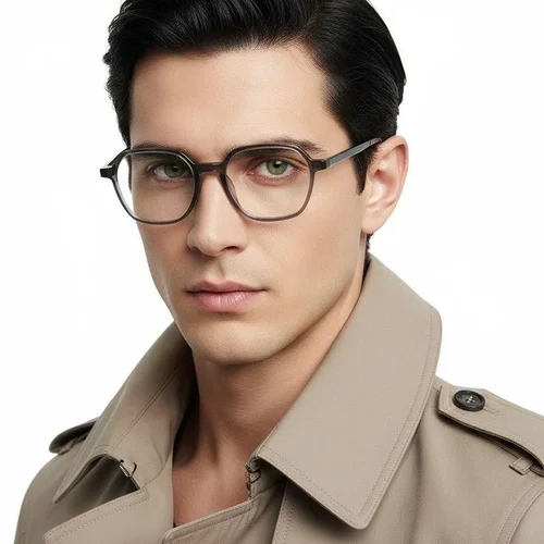 Lunettes géométriques grises TR90 #BS1924-0325