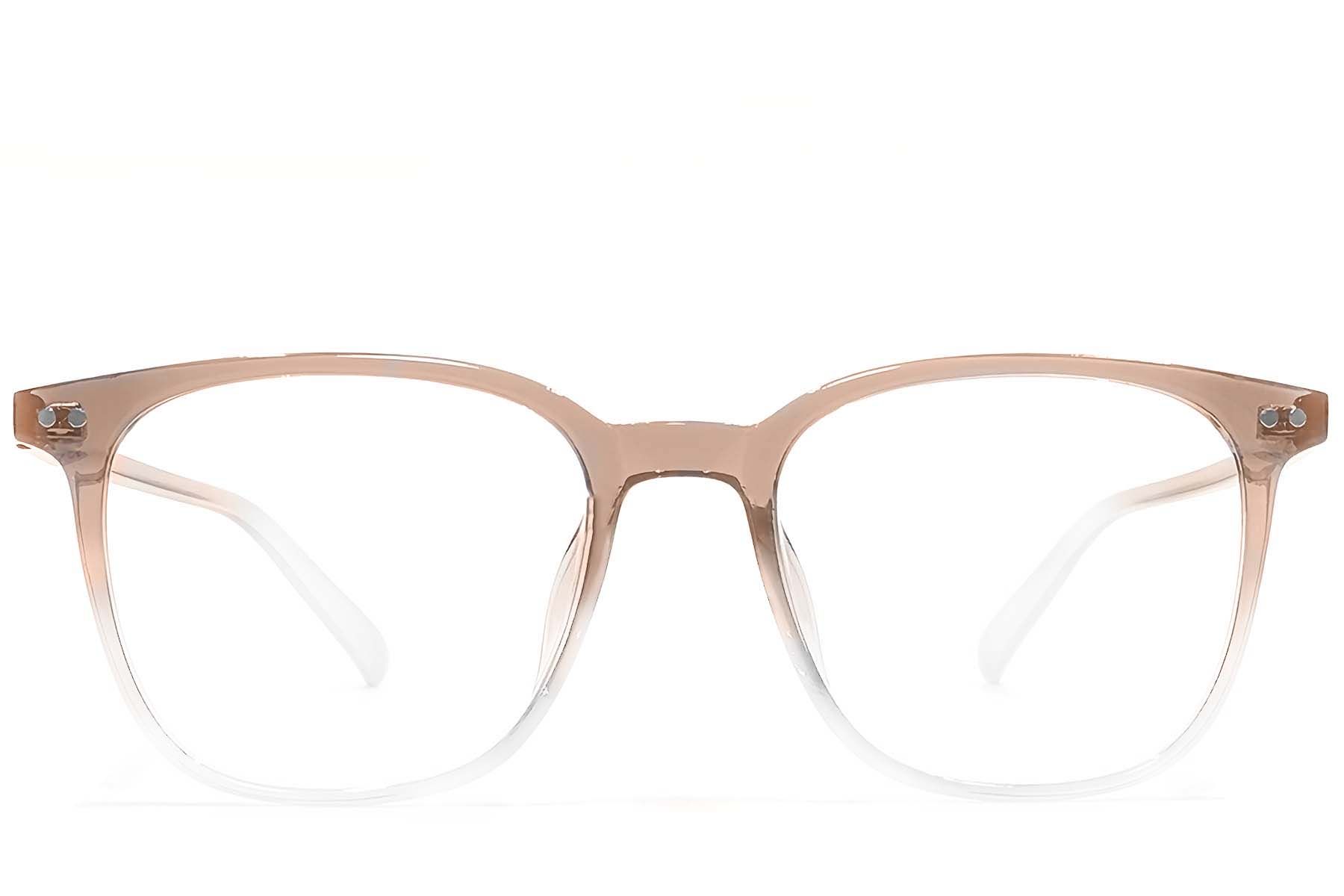 Rectangular Brown TR90 Glasses #BS1924-0328