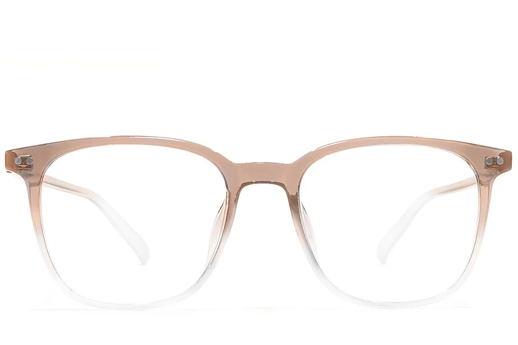 Rechteckige braune TR90-Brille #BS1924-0328