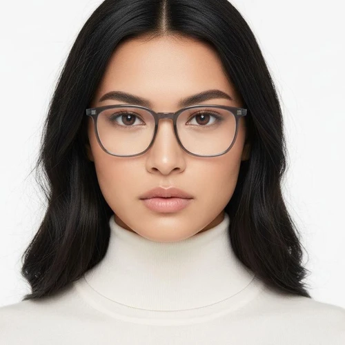 Rectangular Gray TR90 Glasses #BS1924-0329