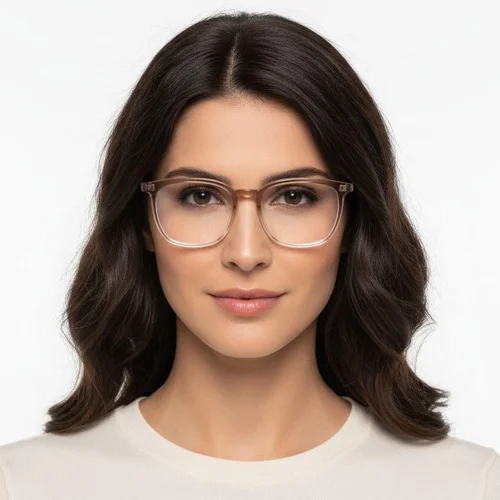Lunettes rectangulaires marron TR90 #BS1924-0330