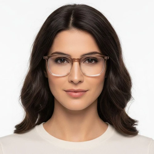 Rectangular Brown TR90 Glasses #BS1924-0330