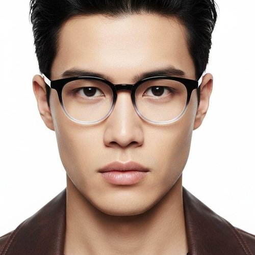 Lunettes ovales noires TR90 #BS1924-0333