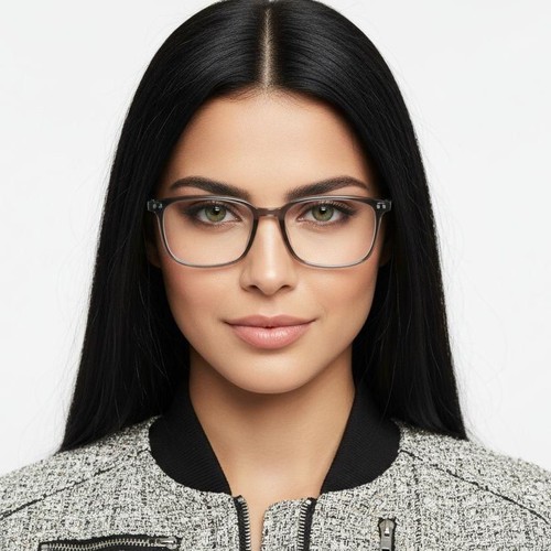 Rectangular Gray TR90 Glasses #BS1924-0335