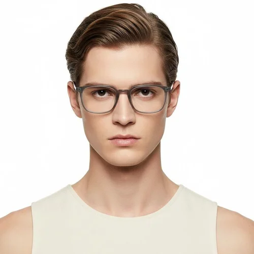 Lunettes rectangulaires grises TR90 #BS1924-0337