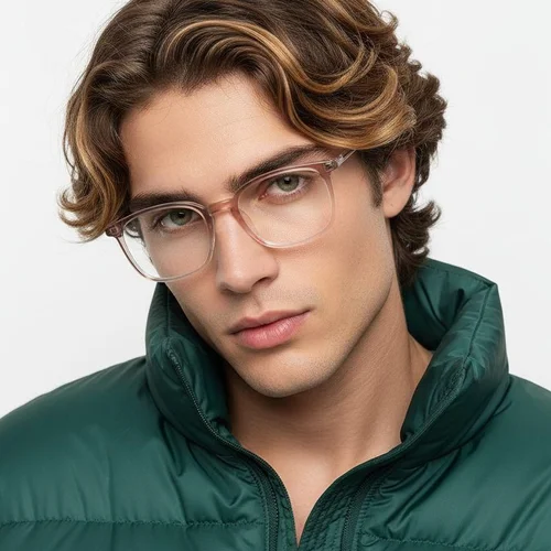 Lunettes rectangulaires marron TR90 #BS1924-0338