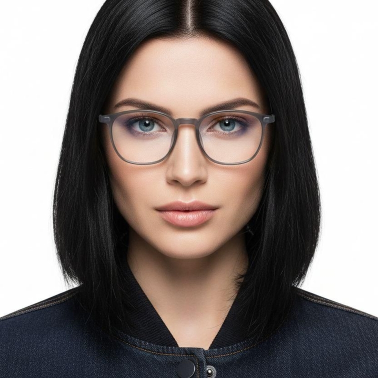 Gafas rectangulares grises TR90 #BS1924-0339