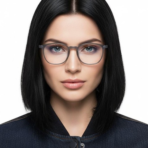 Rectangular Gray TR90 Glasses #BS1924-0339