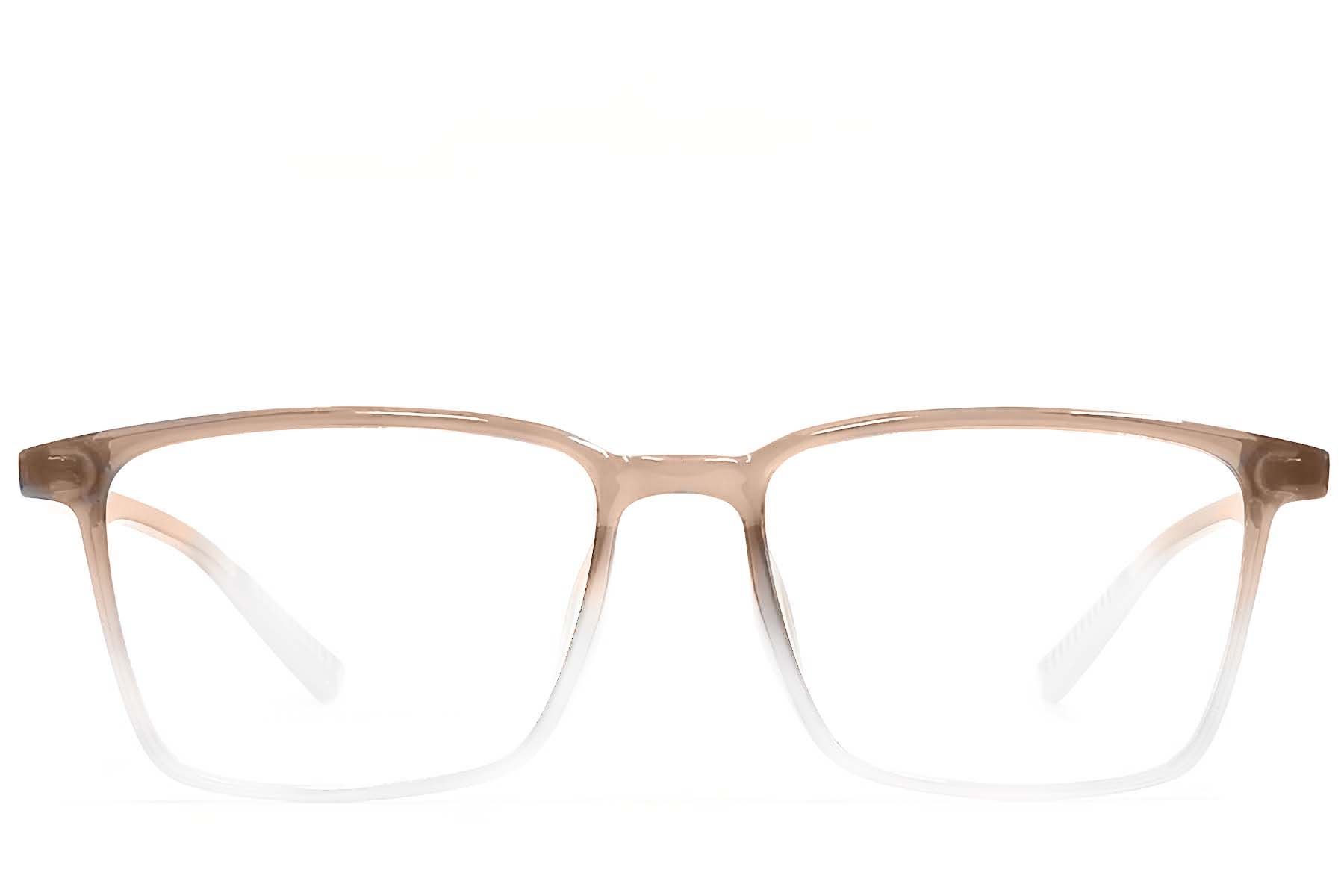 Lunettes rectangulaires marron TR90 #BS1924-0342