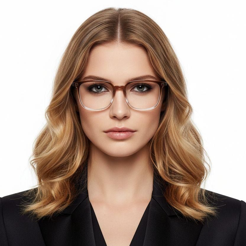 Rectangular Black TR90 Glasses #BS1924-0343