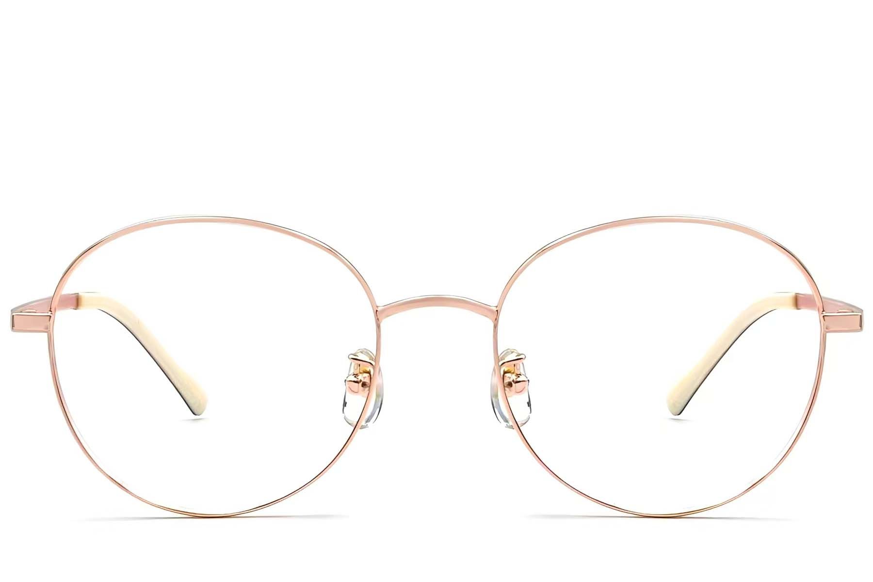 Oval Pink Titanium Glasses #BS1924-0346