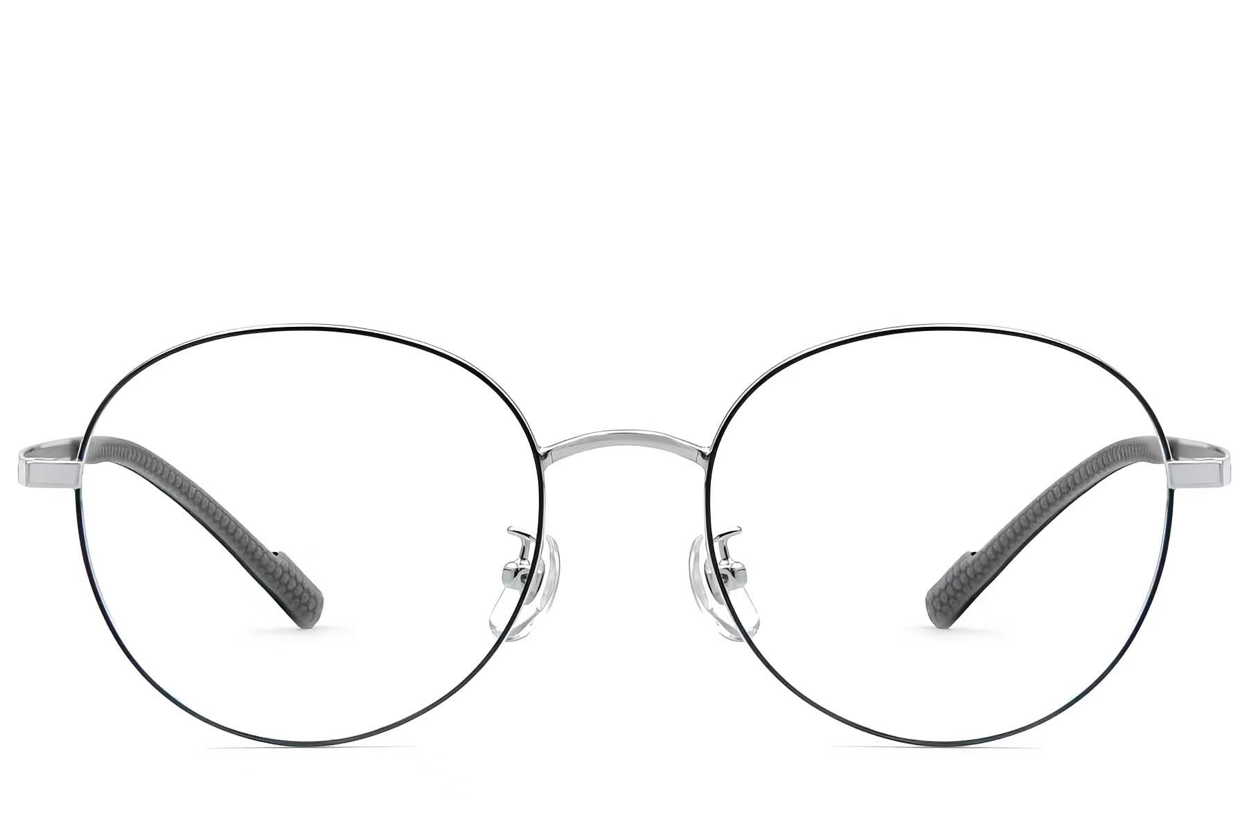 Oval Black Titanium Glasses #BS1924-0350