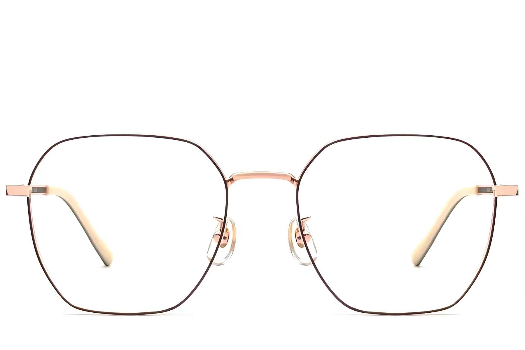 Geometric Black Titanium Glasses #BS1924-0356