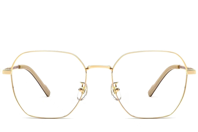 Geometric Golden Titanium Glasses #BS1924-0358