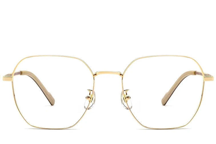 Geometric Golden Titanium Glasses #BS1924-0358