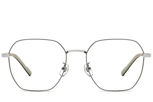 Geometric Grey Titanium Glasses #BS1924-0359