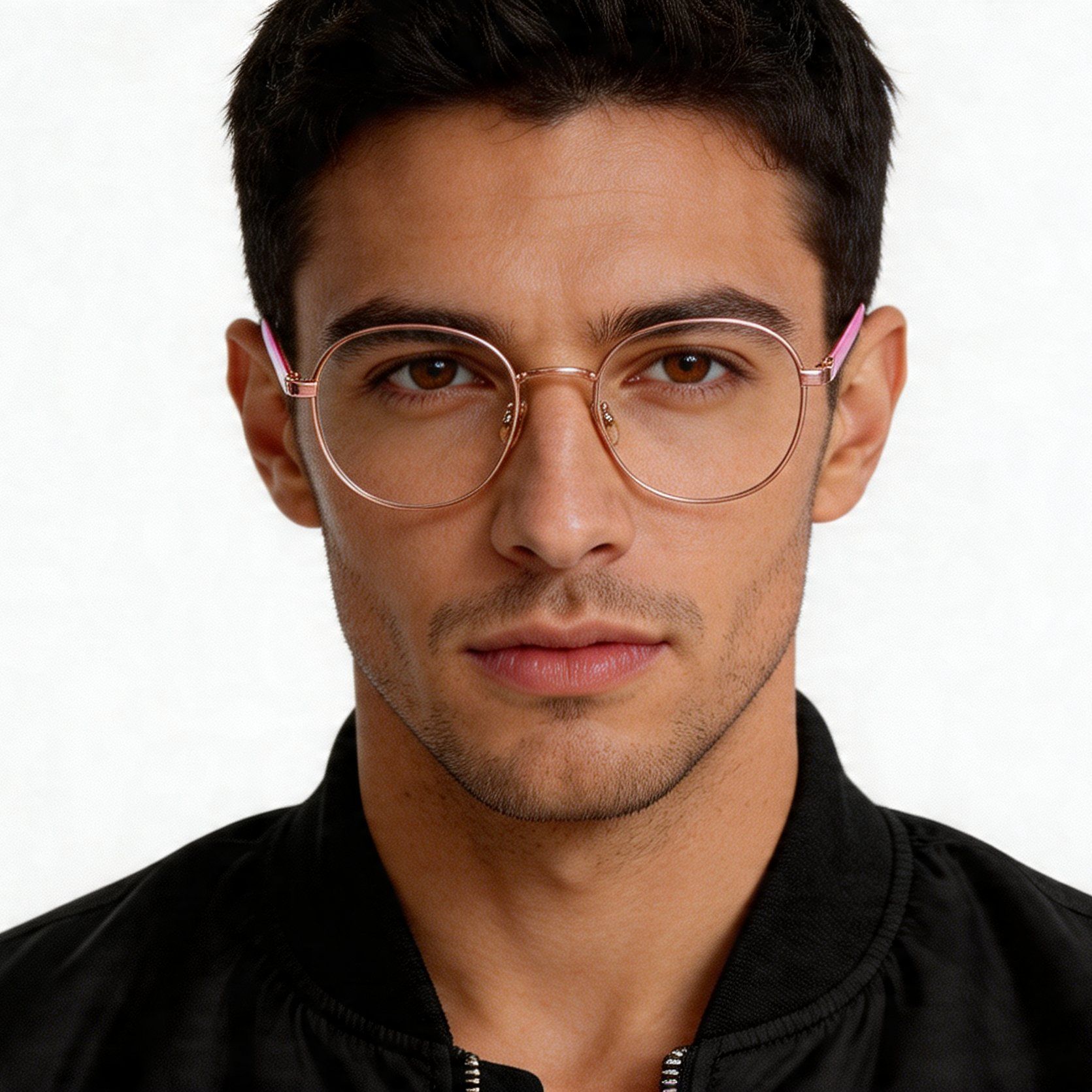 Ovale rosa Titanbrille #BS1924-0360