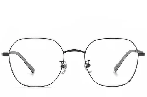 Lunettes géométriques en titane noir #BS1924-0369