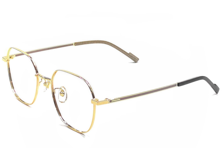 Geometric Golden Titanium Glasses #BS1924-0372