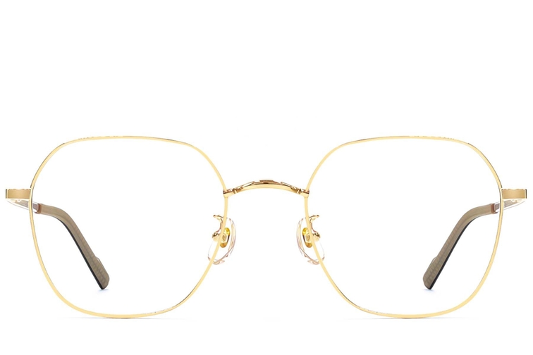 Geometric Golden Titanium Glasses #BS1924-0372