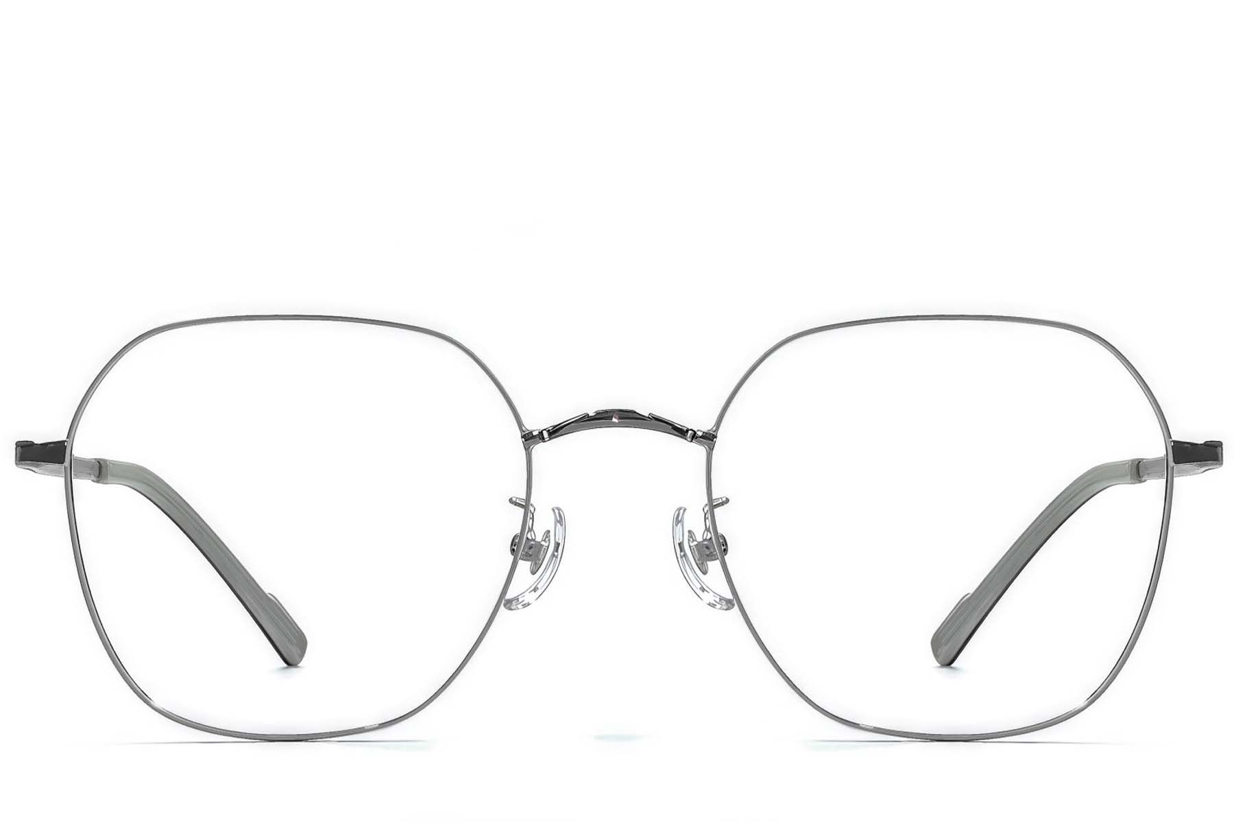 Geometric Grey Titanium Glasses #BS1924-0373