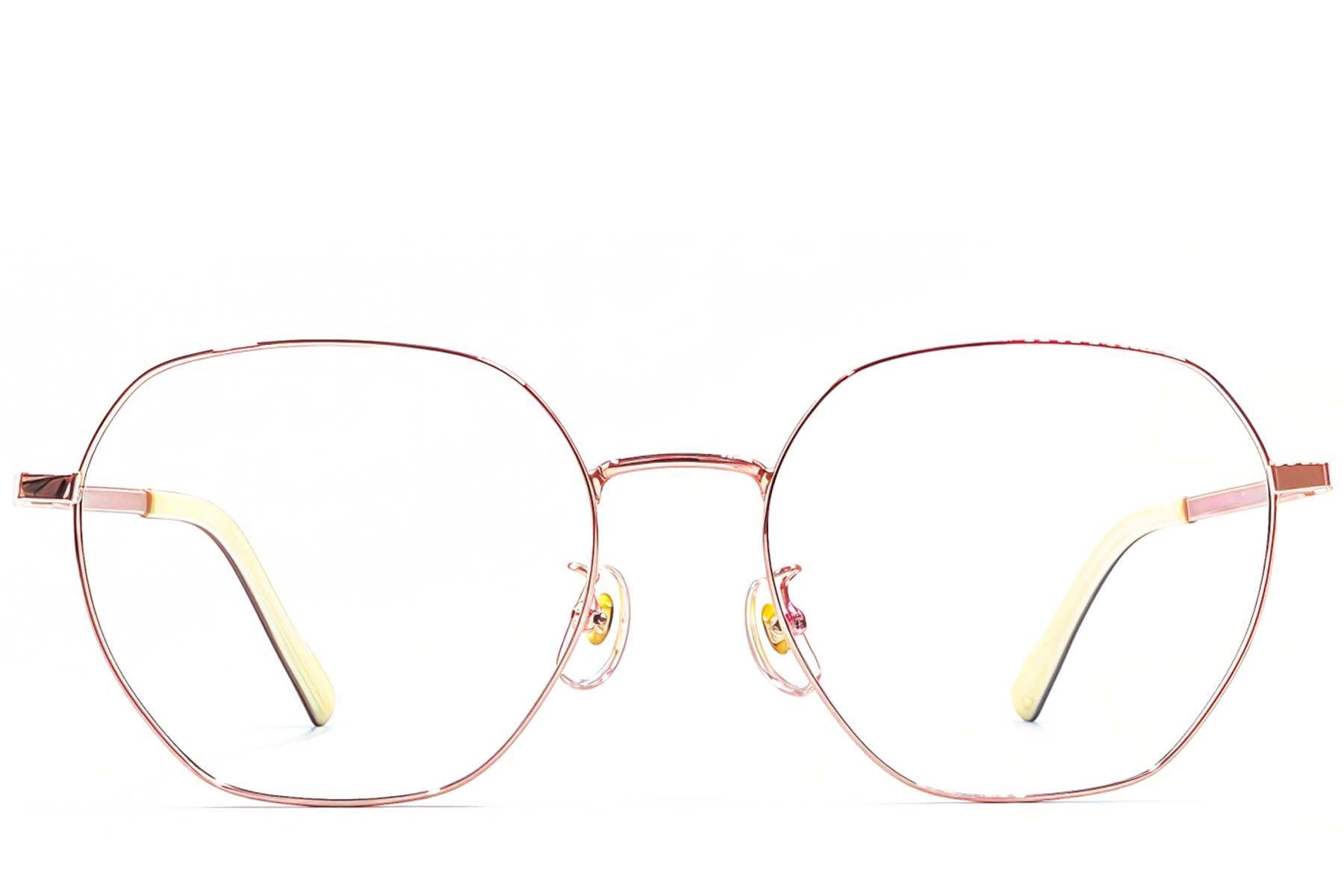 Geometric Pink Titanium Glasses #BS1924-0374