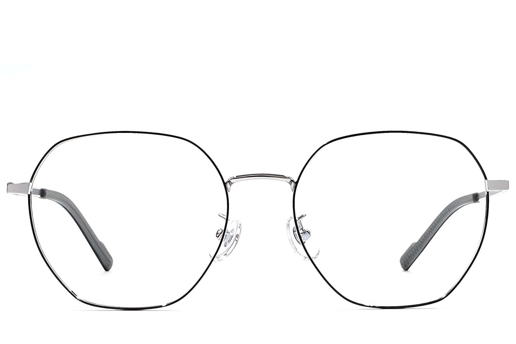Geometric Black Titanium Glasses #BS1924-0378