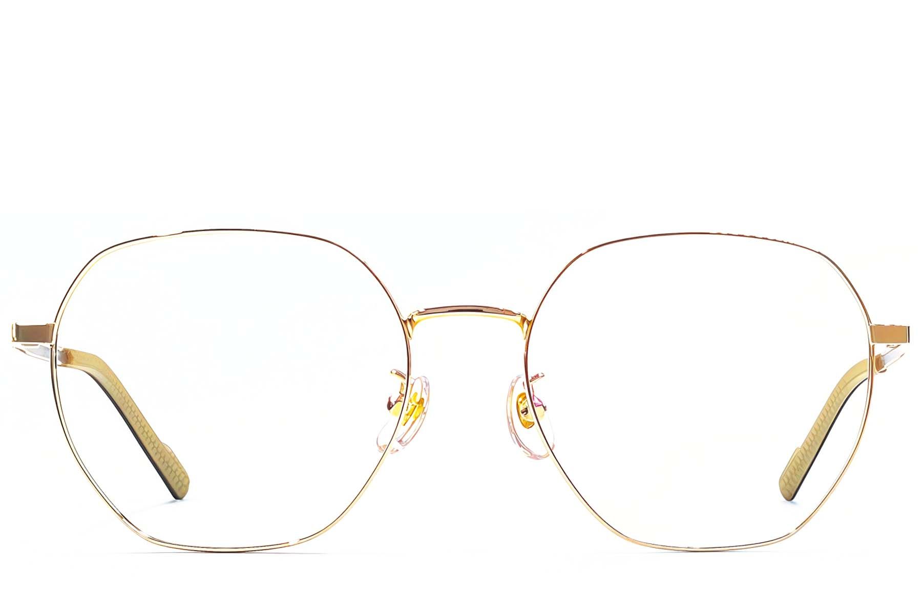 Geometrische gouden titaniumbril #BS1924-0379