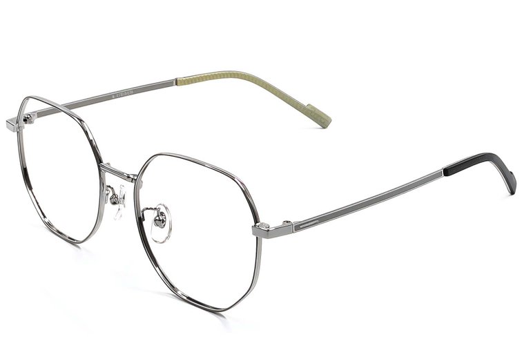Geometric Grey Titanium Glasses #BS1924-0380