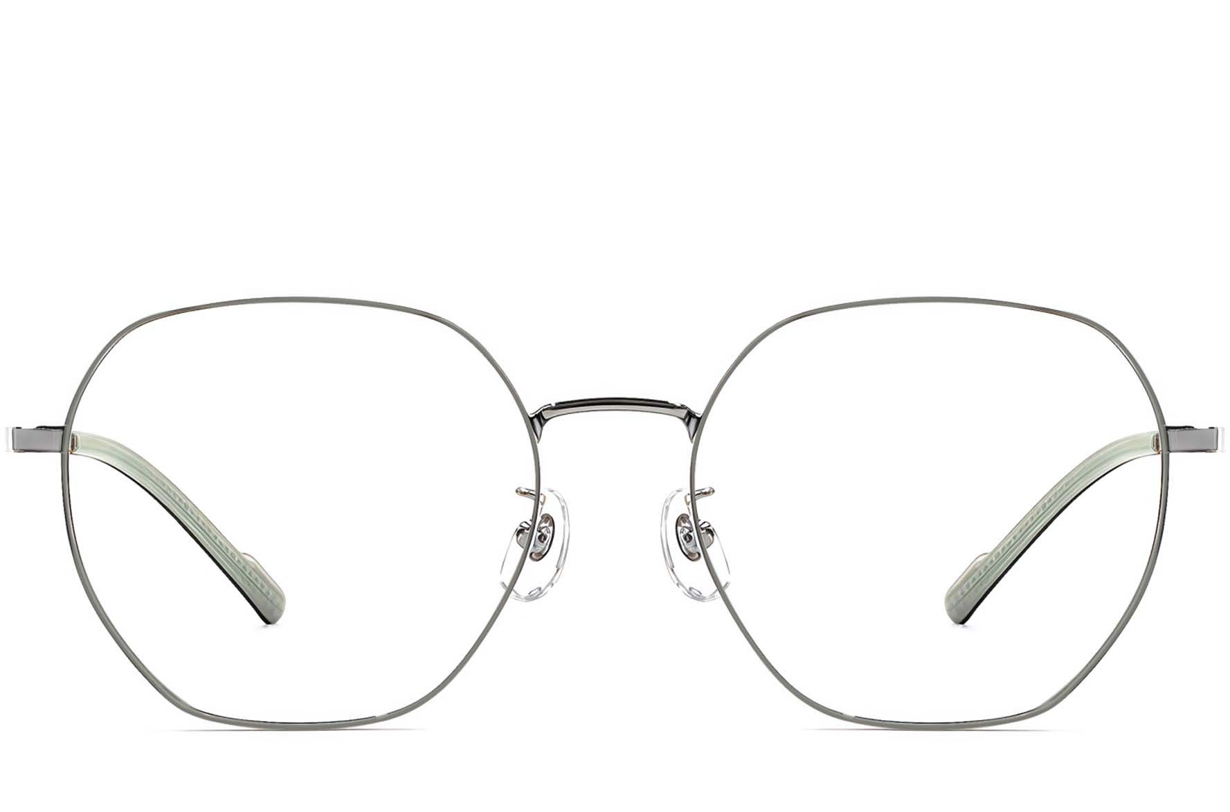 Geometric Grey Titanium Glasses #BS1924-0380