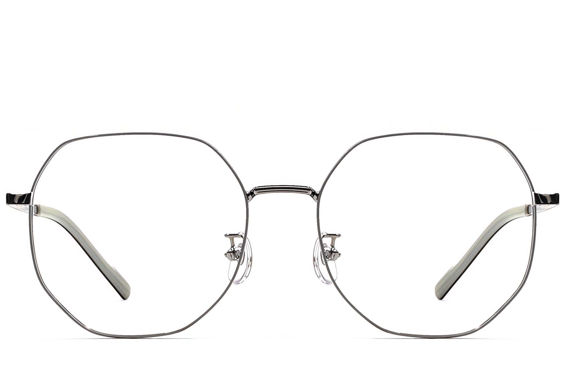 Geometric Grey Titanium Glasses #BS1924-0394