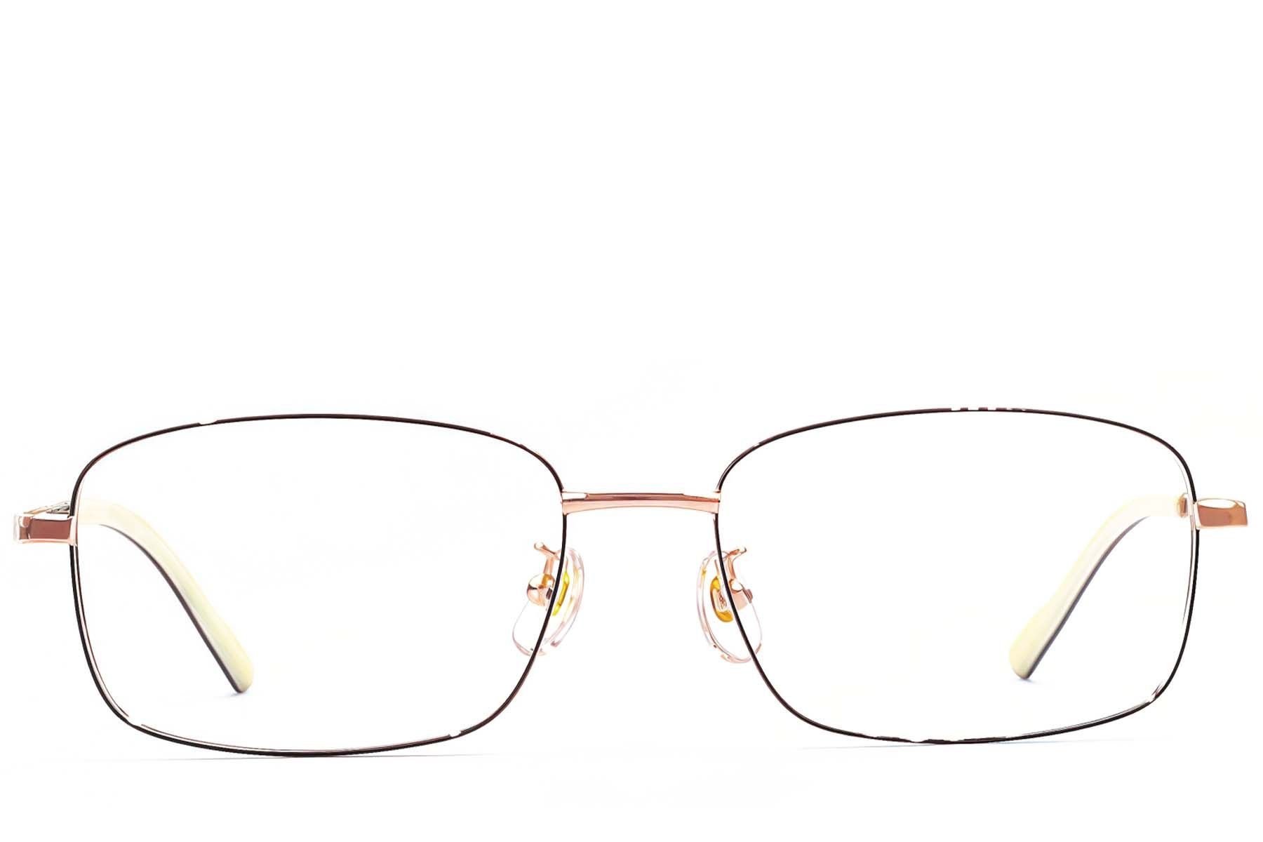 Rectangular Black Titanium Glasses #BS1924-0397