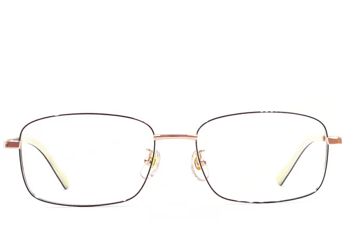 Lunettes rectangulaires en titane noir #BS1924-0397