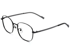 Gafas ovaladas de titanio negro #BS1924-0409
