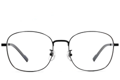 Gafas ovaladas de titanio negro #BS1924-0409