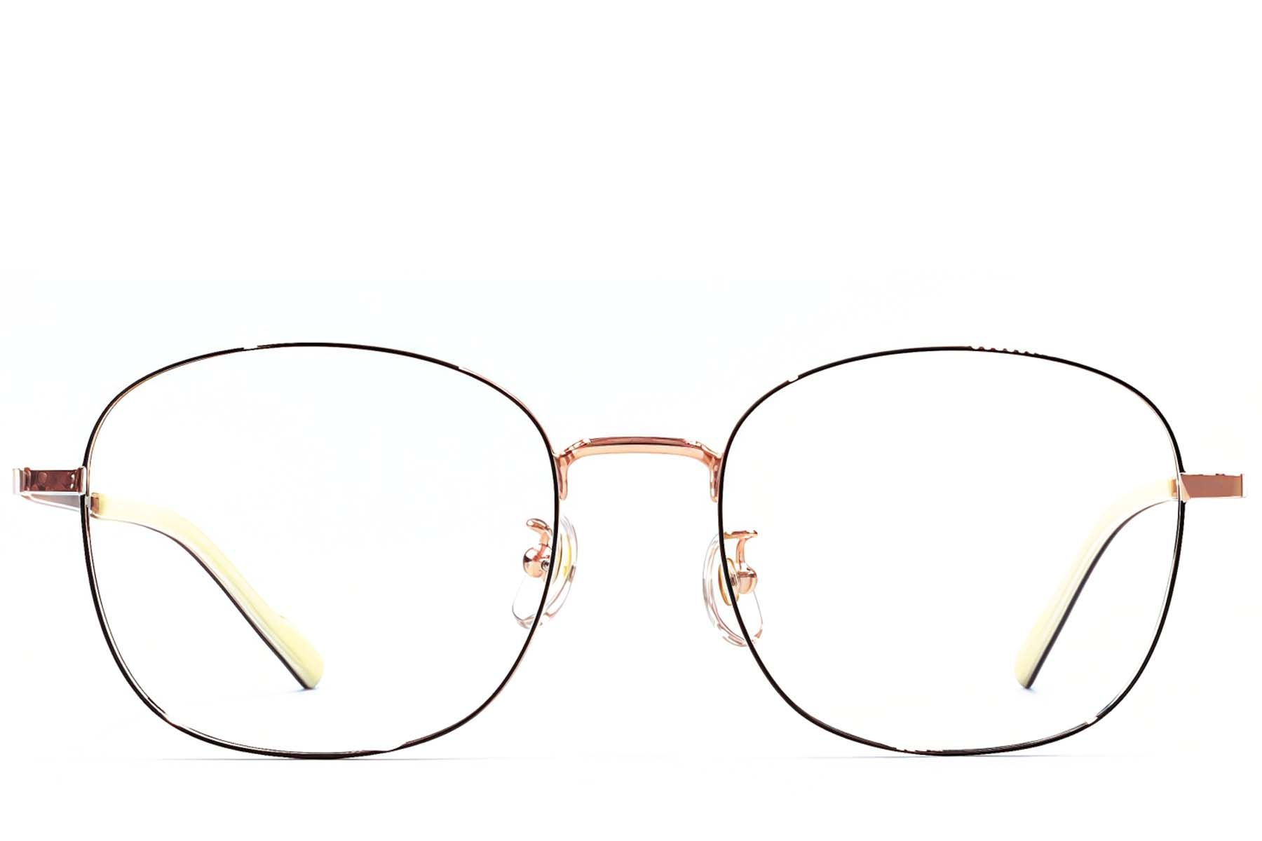 Occhiali ovali in titanio nero #BS1924-0410